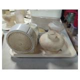 Four Decorative Glass Lamp Shades