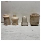 Ceramic and Glass Lamp Finials or Shades
