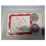 Beaded Ornament Rounds and Embroidery Frame with S