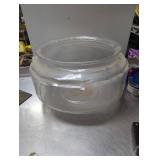 Large Vintage Glass Fishbowl, 14-Inch Diameter