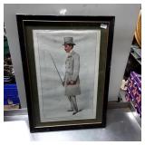 Framed Vanity Fair Supplement Print Featuring Alfr