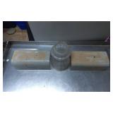 Frosted Glass and Metal Lighting Fixture with Cent