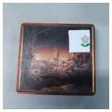 Decorative Tin Box with Assorted Buttons