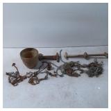 Metal Hanging Light Fixture Components with Chains