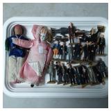 23 Presidential Figurines and Two Dolls