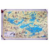 Illustrated Pictorial Map of Lake Vermilion, Minne