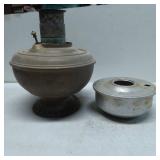 Vintage Metal Oil Lamp Bases