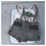 Traditional Lederhosen with Decorative Embroidery