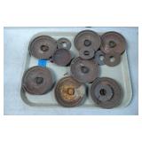 Rusted Metal Parts, Including Circular Components