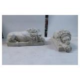 Resin Reclining Lion Statues by Design Toscano