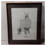 Framed Limited Edition Print ï¿½Posted Stay Outï¿½ by