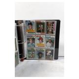 Black Binder with Assorted Sports Trading Cards