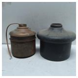 Antique Brass Oil Lamp Bases