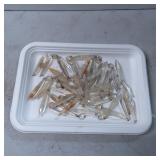 Clear Glass Chandelier Prisms with Tapered Design