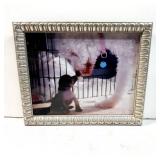 Silver-Tone Picture Frame with Photograph of Two D