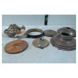 Metal Lamp Parts Including Burner and Base Compone