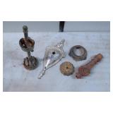 Miscellaneous Vintage Metal Lamp Parts