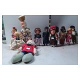 Internationally Dressed Dolls and Plush Toy