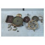 Brass and Metal Lamp Parts with Ornamental Compone