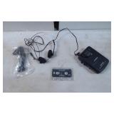 Portable Cassette Player with Over-Ear Headphones,