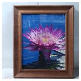 Framed Limited Edition Photograph of Pink Water Li