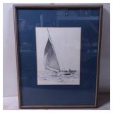 Framed Nautical Print Signed by Artist, Numbered 6