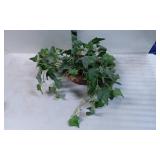 Artificial Ivy Plant in Woven Basket