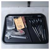 Omega Screwdrivers, Adjustable Wrench, and Bits