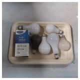 Seven Incandescent Light Bulbs with Packaging