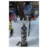 Table Lamp Base with Ornate Metal Relief Decoratio