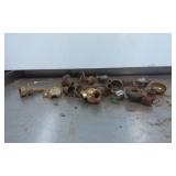 Vintage-Style Metal Lamp Parts in Brass and Iron w