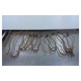 Rusted Metal Oil Lamp Parts