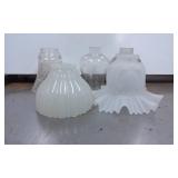 Glass Lamp Shades in Frosted and Clear Finishes