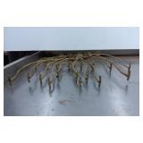 10 Brass Lamp Parts with Curved Supports