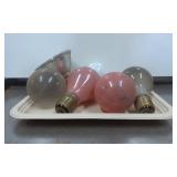 Light Bulbs in Various Shapes and Colors (Tray Not