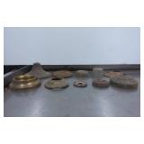 Vintage Metal Lamp Parts and Mounts in Mixed Finis