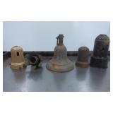 Vintage Metal Light Socket Covers and Fixtures