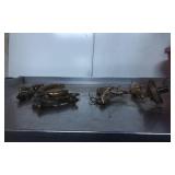 Brass Lamp Parts With Ornate Detailing