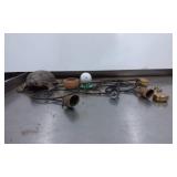 Items Including Metal Wind Chime, Tortoise Figurin