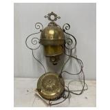 Brass Oil Lamp Parts with Decorative Detailing