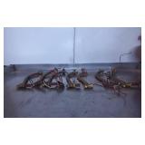 Brass and Metal Lamp Parts with Ornamental Detaili