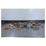 Various Vintage Metal Door Latches and Hardware Co