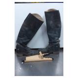 Leather Riding Boots with Dover Saddlery Wood Boot