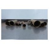 Ribbed and Smooth Metal Lamp Parts Tubes