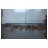 Brass Lamp Parts with Ornamental Detailing