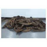 Brown Fabric Zippers with Brass Teeth and Pulls