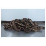 Brown Fabric Zippers with Brass Teeth