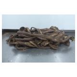 Bulk Lot of Brown Zippers with Brass Teeth and Pul