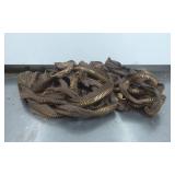 Brown Metal Zippers with Brass Teeth