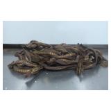 Brown Zippers with Metal Teeth and Pulls